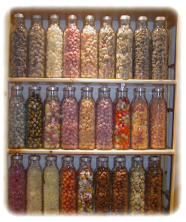 Nostalgische Bonbon für Messedeko
